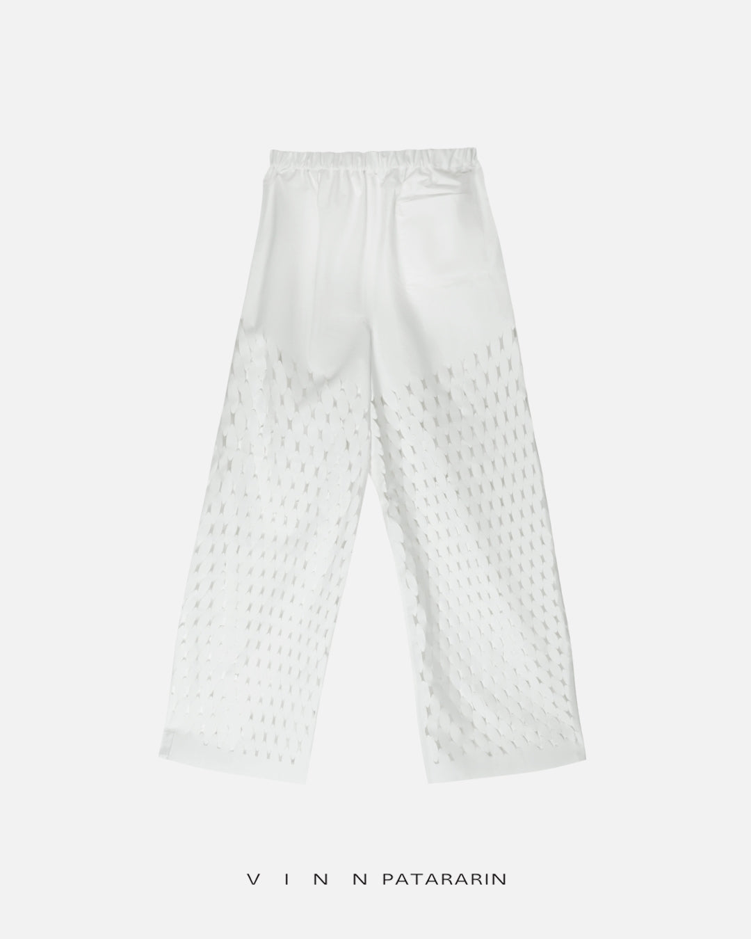 Elastic pants A La maison White