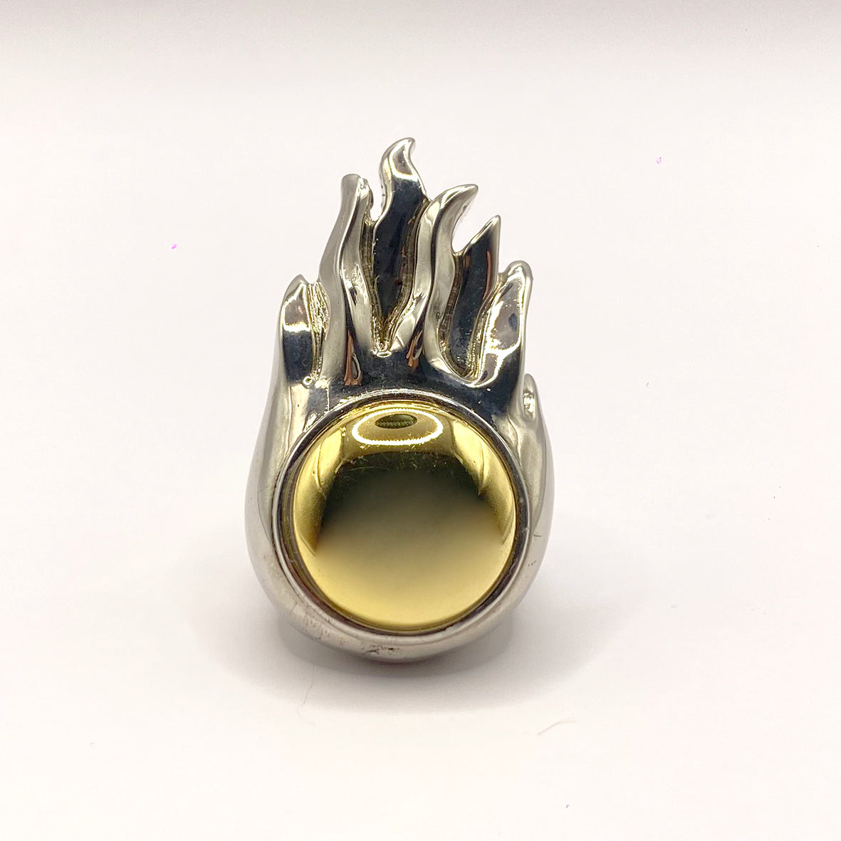 Flame ring silver & gold