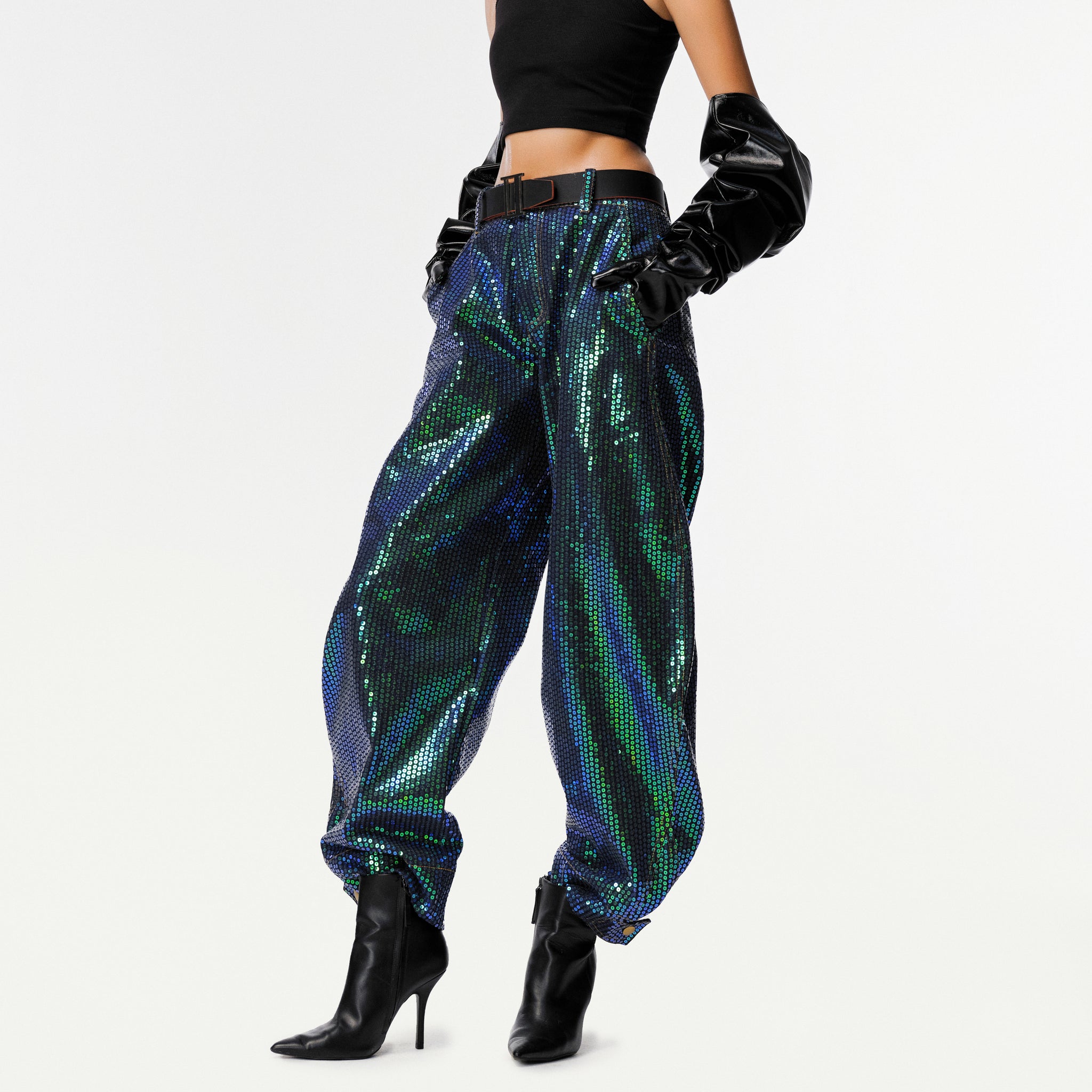 Matrix Sequin Horseshoe Jeans