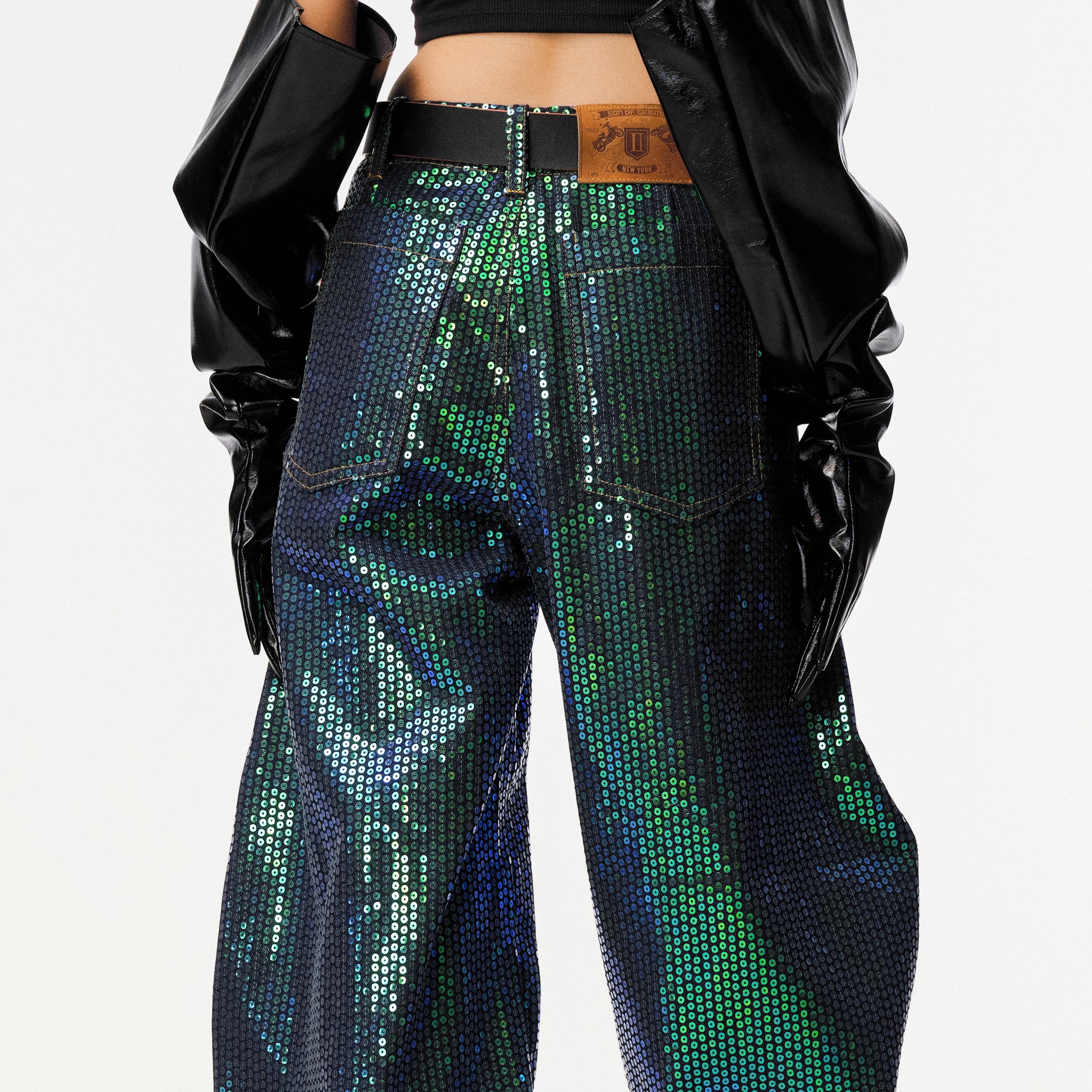 Matrix Sequin Horseshoe Jeans