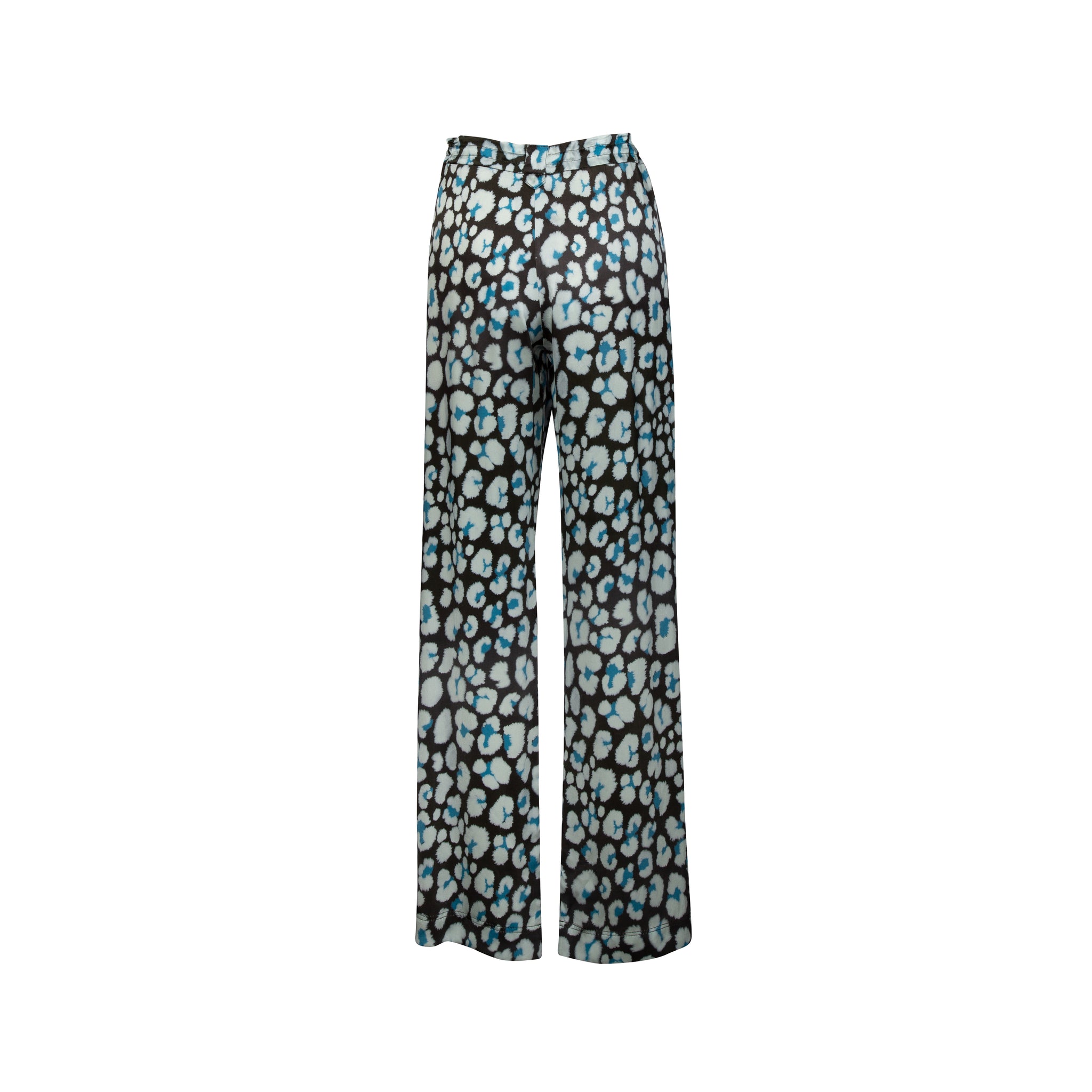 Moonlight Cheetah Print Long Silk Pants