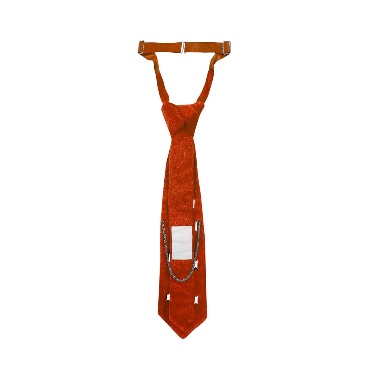 Orange toujours necktie