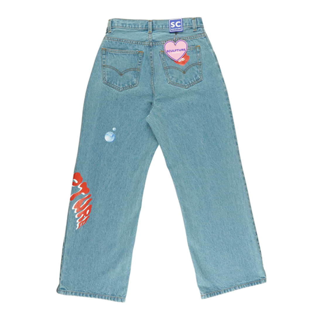 Sticker Jeans Light Denim Blue