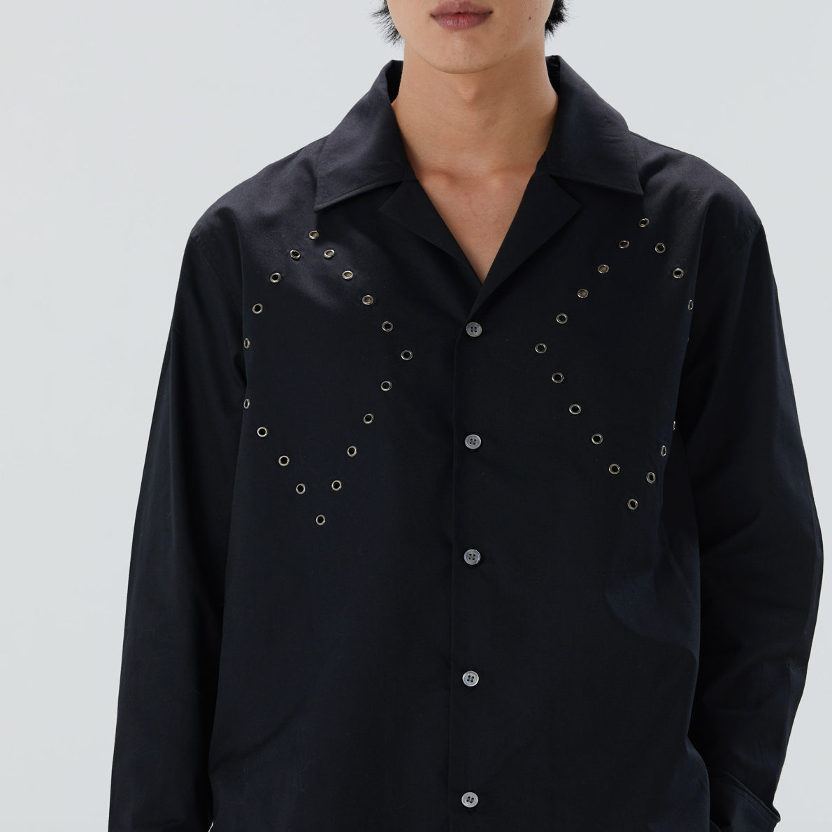 EYELET HAWAII COLLAR SHIRT