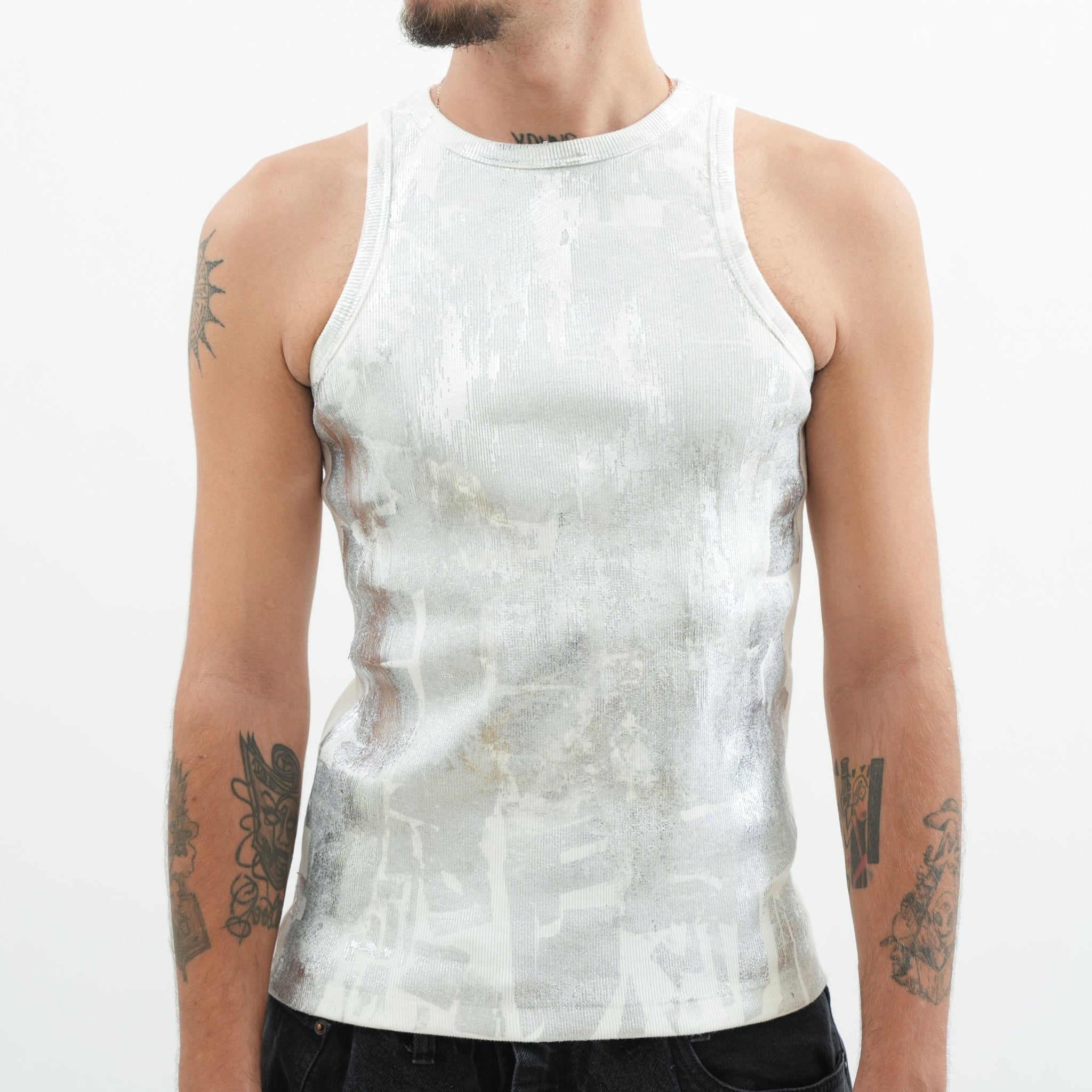 FADES-Chrome Tanktop white